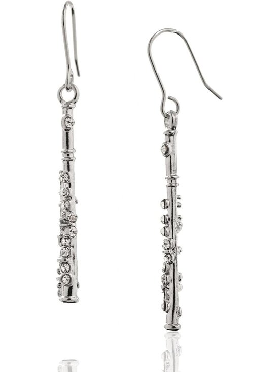 Jewelry - Flute Earrings – Silver Plated Music Jewelry for Women